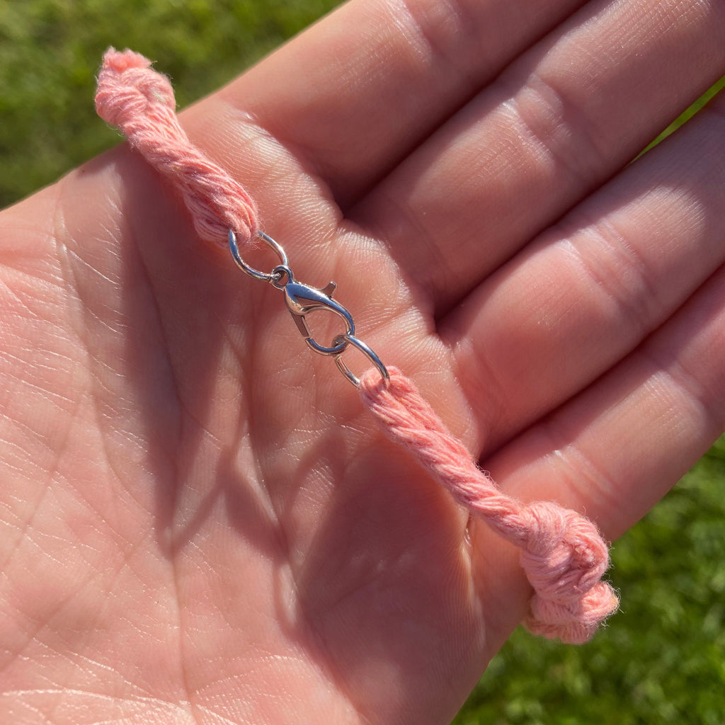 The Edee Necklace- Coral Pink & Rhodonite Crystal