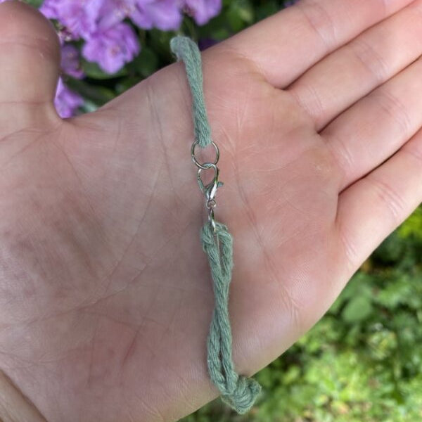 The Edee Necklace- Sage Green & Clear Quartz